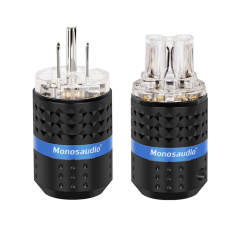 Monosaudio pure copper US standard HiFi audio power amplifier audio power cord plug tail male female head