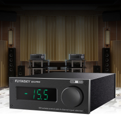 Q03-Pro Hifi CS3310 remote Preamplifier Stereo Volume controller 4 way inputs preamp