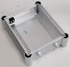Aluminum RD2607 Rounded Corner Series Power Amplifier Chassis DIY power supply case 260mm*86mm*311mm