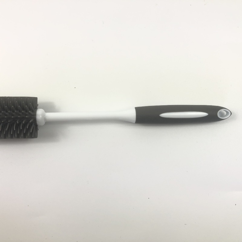 Rubber bottle brush with long TPR handle