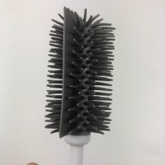 Rubber bottle brush with long TPR handle