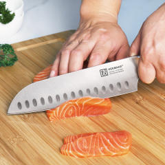 KEEMAKE Santoku Knife 7 inch, Japanese Chef Knife
