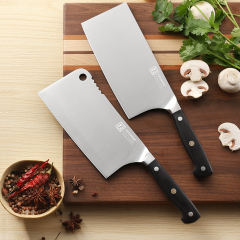 KEEMAKE-Meat Cleaver Knife Heavy Duty with Pakkawood Handle for Bone Cutting Chinese Vegetable Knife