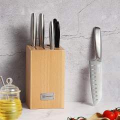 KEEMAKE 6pcs kitchen knife set high carbon stainless steel 1.4116 for meat & vegetable cutting