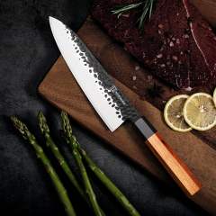 KEEMAKE Knife Set of 4pcs, Kitchen Knife Set with Japanese 440C Stainless Steel Blade Chef Knife Set with Octagon Rosewood Handle