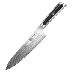 KEEMAKE-8 Inch Japanese Kitchen Gyuto Knife 67 Layers VG10 Damascus Steel Sharp Chef Knife with G10 Handle