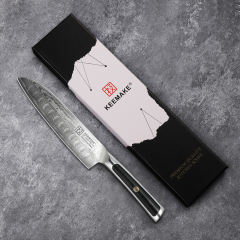 7 Inch Santoku Knife G10 Handle 67 Layers Damascus Steel Kitchen Knife with Gift Box