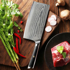 7 Inch Cleaver Knife G10 Handle 67 Layers Damascus Steel Kitchen Knife with Gift Box