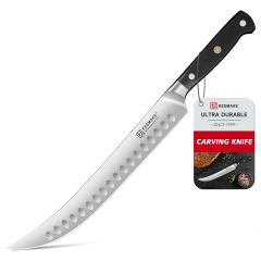 KEEMAKE 10 Inch Butcher Knife - Meat Carving Knife Brisket Slicing Knife Razor Sharp German Steel with Full Tang Design Ergonomic Handle for BBQ Roasts Ribs Ham