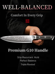 KEEMAKE 8 Inch Japanese Damascus Chef Knife, VG 10 Steel Ultra sharp, 67-Layer Forged Steel Blade with 12–15° Edge, Full-Tang G10 Handle and Balanced Control for Meat, Vegetables and Fruit