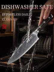 KEEMAKE 8 Inch Japanese Damascus Chef Knife, VG 10 Steel Ultra sharp, 67-Layer Forged Steel Blade with 12–15° Edge, Full-Tang G10 Handle and Balanced Control for Meat, Vegetables and Fruit