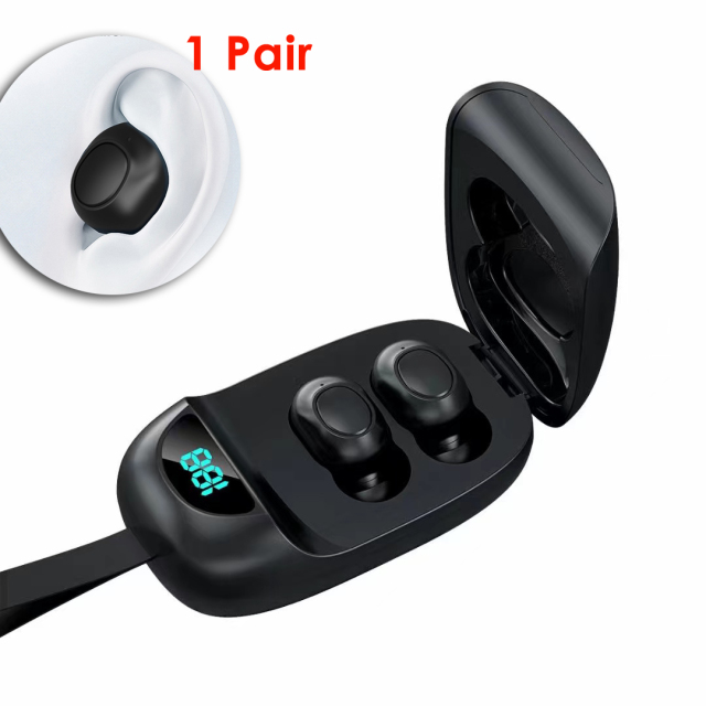 2pcs In The Ear Hearing Aid Headphones Style Portable Charge Case Rechargeable Hearing Sound Amplifier for Hearing Impaired Assist Seniors and Elderly G18X