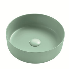 Color matt round shape ceramic bathroom sink hotel wash sink basin bassin