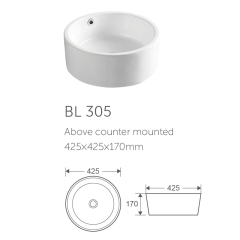 Best selling western design round shaped hand washing sink ceramic art basin for bathroom