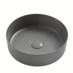 Color matt round shape ceramic bathroom sink hotel wash sink basin bassin