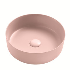 Color matt round shape ceramic bathroom sink hotel wash sink basin bassin
