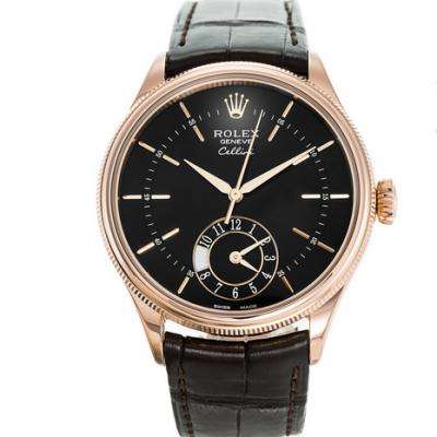 勞力士切利尼50525黑盤機械男士手錶。