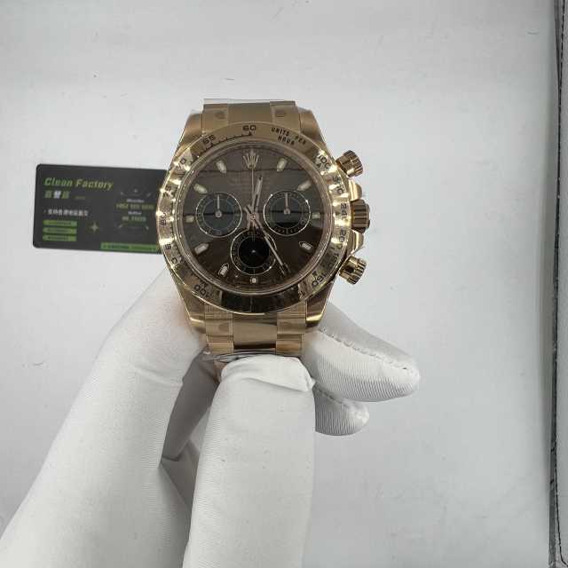 Clean廠Rolex地通拿V3m116505玫瑰金朱古力實拍