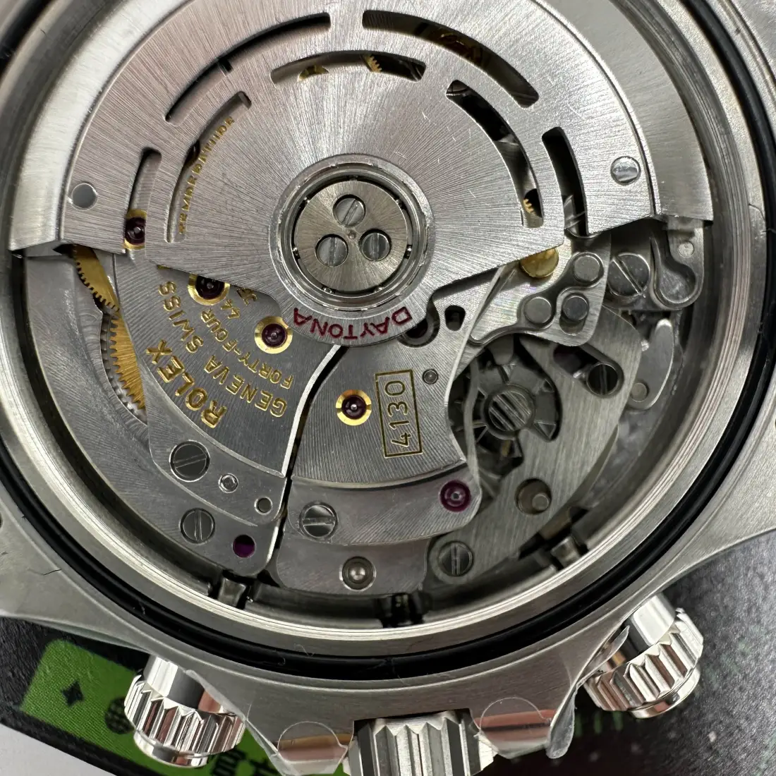 Rolex Daytona 4130 movement bridge engraving 4130 夾板打磨