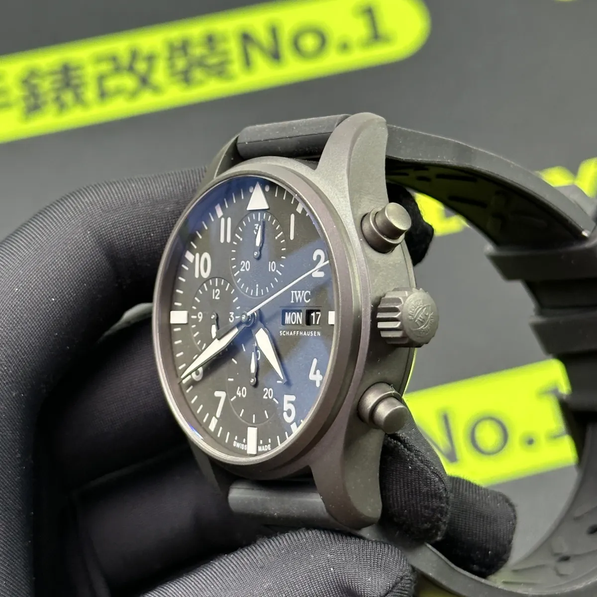 TW廠IWC飛行員IW388106錶冠計時按把