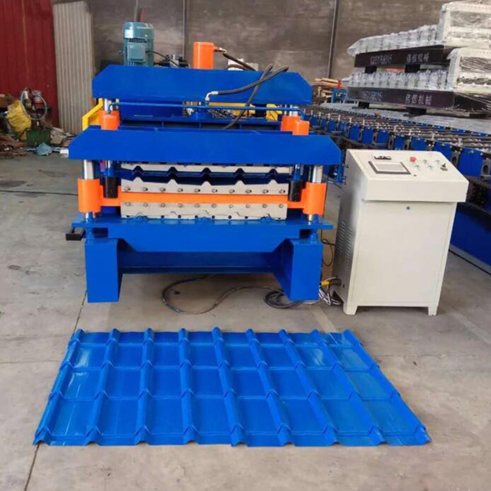 Metal Glazed Roofing Double Deck Roll Forming Machine