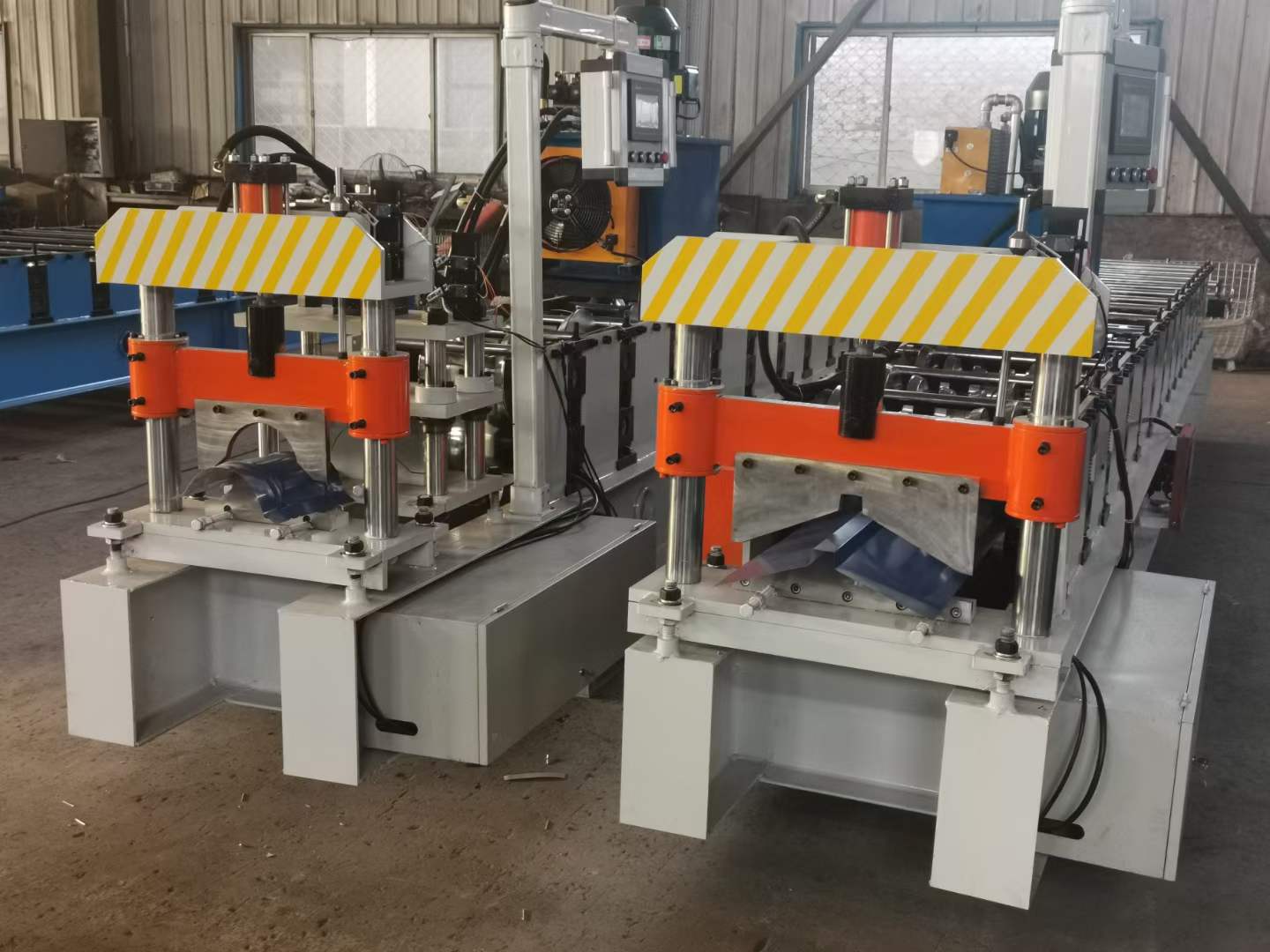 Metal Roofing Ridge cap forming machine ready for delivery