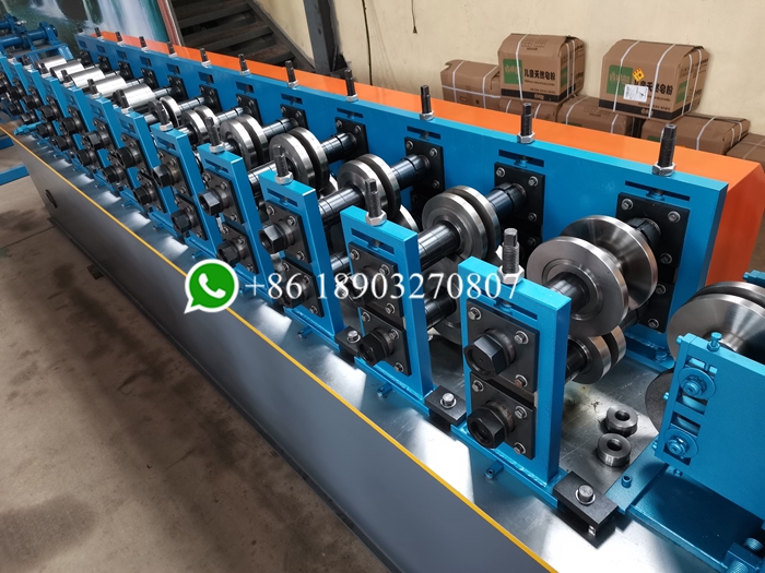 stud and track machine rollers
