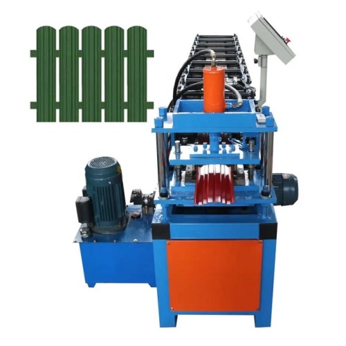 Europe Palisade Metal Fence Roll Forming Machine