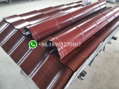 Galvanized Roof Ridge Cap Tile Making Machine