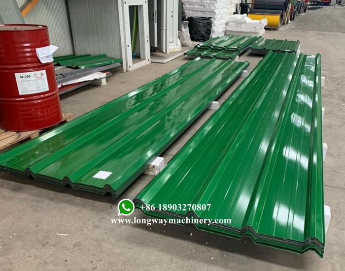 Double layer roofing Tr4 Tr5 Aluzinc calamina roll forming machine