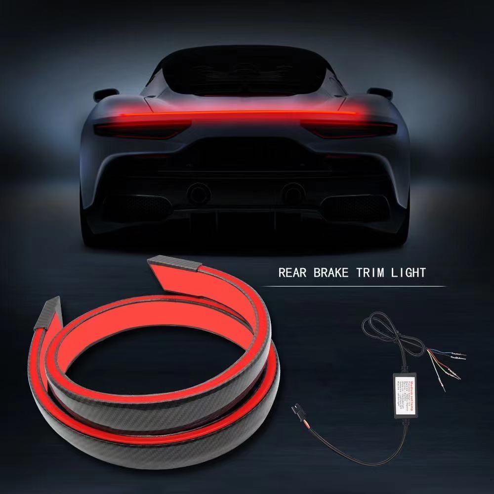 LED Truck Tailgate Light Bar Universal Tail Light Strip Multifunction Red Truck Bed Lights with Turn Signal Brake Function Weatherproof No Drill Install for Pickup, RV, SUV, Boat