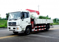 Euro 3/5 Dongfeng 4x2 Light Cargo Truck Mounted Crane Shenbai 5Ton 7Ton 8Ton Hydraulid Telescopic Boom Crane