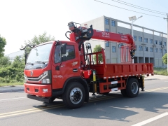 Dongfeng 4x2 cargo truck Shenbi 7Ton Telescopic Boom Truck with Crane