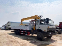 6x4 Dongfeng Cargo Truck 10Ton Telescopic Boom Truck Mounted Crane