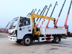 4Ton Hydraulic Telescopic Boom Truck Mounted Crane