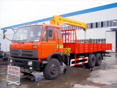 6x4 Dongfeng Cargo Truck 10Ton Telescopic Boom Truck Mounted Crane