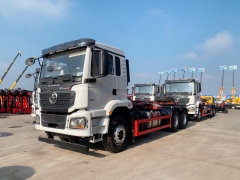 Shacman 6x4 truck with Palfinger 20-25 Hydraulic Hook Lift Garbage Truck