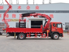 4x2 Dongfeng Truck Mounted Crane Shenbai 6Ton 8Ton 10Ton Hydraulic Knuckle Boom Crane Truck with Grapple