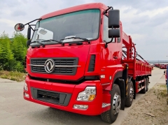 Dongfeng 8X4 Cargo Truck Mounted Crane Transport 16Ton Shenbai Telescopic Boom Crane