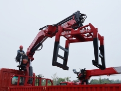 4x2 Dongfeng Truck Mounted Crane Shenbai 6Ton 8Ton 10Ton Hydraulic Knuckle Boom Crane Truck with Grapple