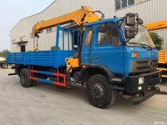 8Ton Crane Hydraulic Truck Mounted Dongfeng 4x2 Cargo Crane Truck for Sale