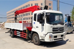 Dongfeng Tianjin RHD/LHD 4X2 6Ton 7Ton 8Ton Truck with Crane Truck Mounted Crane for Sale