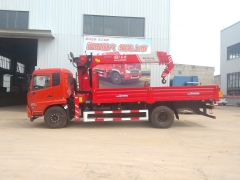 Shenbai 6Ton 7Ton 8Ton Hydraulic Telescopic Boom Crane Dongfeng Cargo Truck with crane