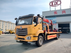 HOWO NX 4X2 10Ton Flatbed Wrecker Tow Truck 8Ton Crane Recovery Wrecker