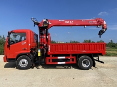 Shenbai Heavy Duty Truck Mounted Mobile Lifitng Boom 7 T Crane Dongfeng 4X2 Telescopic Arm Lorry Truck