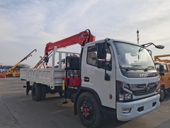 CE Certification Remote Control Truck Mounted Crane Dongfeng 4X2 Telescopic Boom Truck With Mobile 7 T Crane Export