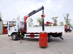 Shenbai Dongfeng 4X2 1.8 Ton Hydraulic Telescopic Boom Mini Mobile Straight Boom Loader Transport Mounted Crane