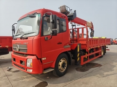 Dongfeng 4X2 10 Ton Telescopic Boom Crane Lifting Truck Mounted Crane Mobile Transport Heavy Duty