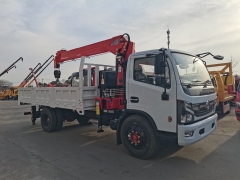 Shenbai Dongfeng Vehicle 4X2 5 Ton Telescopic Boom Mobile Straight Arm Lifting Boom Loader Transport Mounted Crane