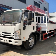 Japanese Brand Truck Mounted 7 Ton Crane Lifting Boom Equipment 1SUZU 4X2 Telescopic Arm Truck